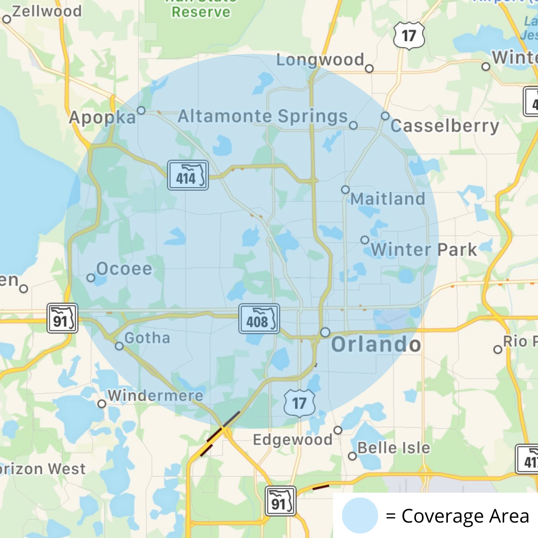 Map of Orlando FL